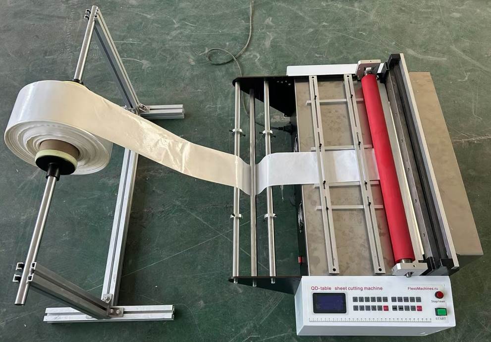 Листорезальная машина QD-600-table в комплекте с отдельной стойкой -6 – подробные фотографии листорезки - флаторезки. Фотография 1.
