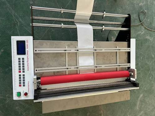 Листорезальная машина QD-600-table в комплекте с отдельной стойкой -6 – подробные фотографии листорезки - флаторезки. Фотография 7.